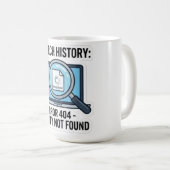 Fehler 404 Tasse - Lustiger IT Kaffeebecher (VorderseiteRechts)