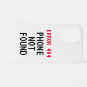 Fehler 404 Telefon nicht gefunden lustige iPhone 1 iPhone Hülle (Rückseite (Horizontal))