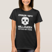 Fehler 404 Tracht wurde zu Halloween Nerdy Skull n T-Shirt (Vorderseite)