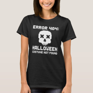 Fehler 404 Tracht wurde zu Halloween Nerdy Skull n T-Shirt