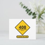 Fehler 408: Timeout für Demokratie Postkarte (Stehend Vorderseite)