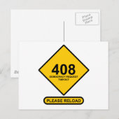 Fehler 408: Timeout für Demokratie Postkarte (Vorne/Hinten)