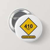 Fehler 410: Demokratie ist verschwunden Button (Vorne & Hinten)