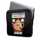Fehler 418: Ich bin eine Teekanne. Laptopschutzhülle (Vorderseite Links)