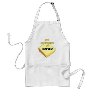 Fehler auf der Butterseite - Schürze, weiß Schürze