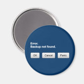 Fehler. Backup wurde nicht gefunden. OK- Abbrechen Magnet (Vorderseite/Rückseite)