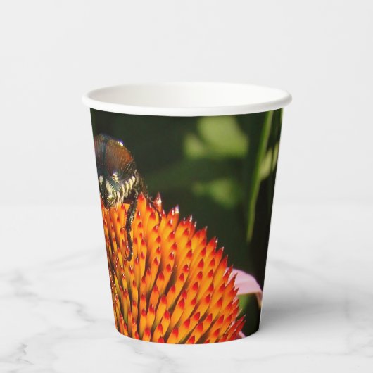 Fehler bei der Blume Pappbecher (Rückseite)