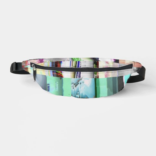 Fehler beim Laden der Dark Glitch Art Abstract Gri Bauchtasche (Vorderseite)