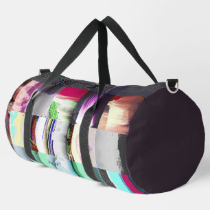 Fehler beim Laden der Dark Glitch Art Abstract Gri Duffle Bag