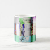 Fehler beim Laden der Dark Glitch Art Abstract Gri Kaffeetasse (Mittel)