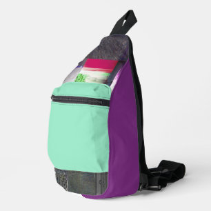 Fehler beim Laden der dunklen Glitch-Art Abstract Crossbody Bag