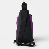 Fehler beim Laden der dunklen Glitch-Art Abstract Crossbody Bag (Rückseite)