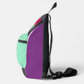 Fehler beim Laden der dunklen Glitch-Art Abstract Crossbody Bag (Rechts)