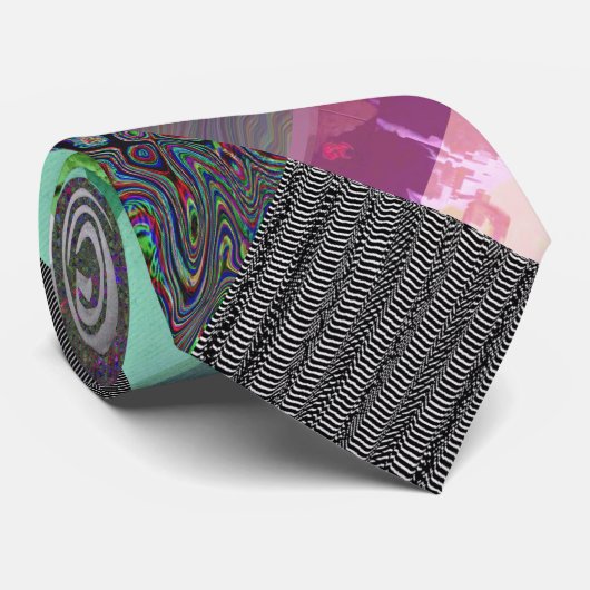Fehler beim Laden der dunklen Glitch-Art Abstract Krawatte (Gerollt)