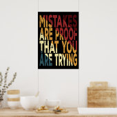 Fehler beweisen, dass du versuchst poster (Küche)