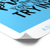 Fehler beweisen, dass Sie versuchen - Motivierend Poster (Ecke)