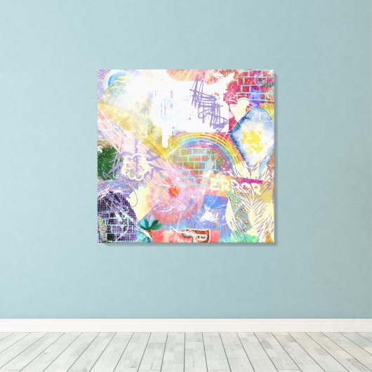 Fehler "Brick Work" Leinwanddruck (Insitu (Holzboden))