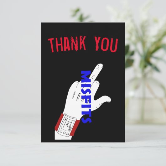 Fehler dank Karte (Stehend Vorderseite)