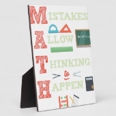 Fehler erlauben es, Mathelehrer zu denken Fotoplatte (Seite)