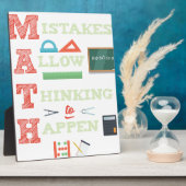 Fehler erlauben es, Mathelehrer zu denken Fotoplatte (Seite)