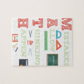 Fehler erlauben es, Mathelehrer zu denken Puzzle (Horizontal)