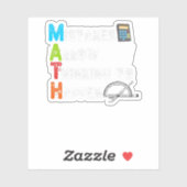Fehler erlauben es zu denken - Funny Mathe Aufkleber (Blatt)