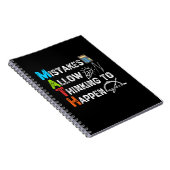 Fehler erlauben es zu denken - Funny Mathe Notizblock (Rechte Seite)