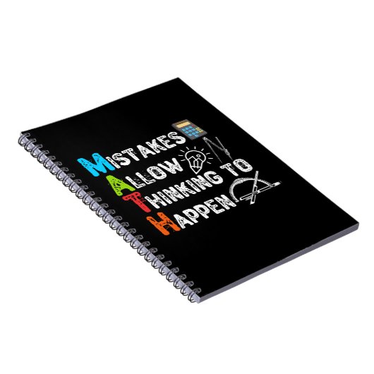 Fehler erlauben es zu denken - Funny Mathe Notizblock (Rechte Seite)