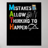 Fehler erlauben es zu denken - Funny Mathe Poster (Vorne)