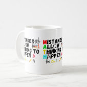 Fehler erlauben es zu denken kaffeetasse (Vorderseite Links)