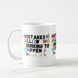 Fehler erlauben es zu denken kaffeetasse