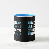 Fehler erlauben es, zu denken, Mathematik Tasse (Zentrum)