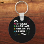 Fehler erlauben Thinking-Tretmathematik Lover Schlüsselanhänger (Vorderseite)