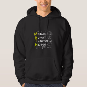 Fehler ermöglichen Denken Lustige Mathematik unter Hoodie
