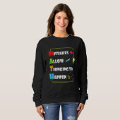 Fehler ermöglichen Denken Math Day Back To Sweatshirt (Vorne ganz)