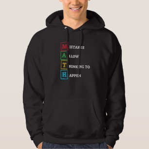 Fehler ermöglichen Denken Schule Mathematik Lehra Hoodie