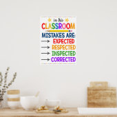 Fehler Gemein, Sie versuchen, Klassenzimmer Poster (Küche)