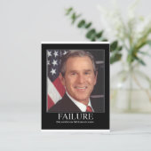 Fehler: George Bush Postkarte (Stehend Vorderseite)