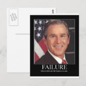 Fehler: George Bush Postkarte (Vorne/Hinten)