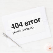 Fehler: Geschlecht nicht gefunden Rechteckiger Aufkleber (Umschlag)