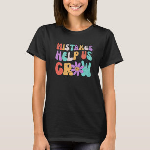 Fehler helfen uns, positive Retro-Lehrer zurückzug T-Shirt