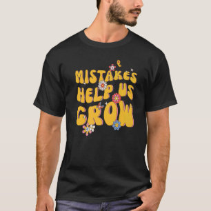 Fehler helfen uns, positive Retro-Lehrer zurückzug T-Shirt