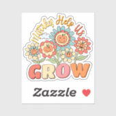 Fehler helfen uns zu wachsen aufkleber (Blatt)