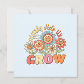 Fehler helfen uns zu wachsen | Spielende Blumenmot (Vorderseite)