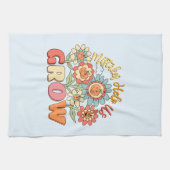 Fehler helfen uns zu wachsen | Spielende Blumenmot Geschirrtuch (Horizontal)