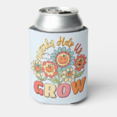 Fehler helfen uns zu wachsen - spielerisches, flor dosenkühler (Kanne Rückseite)