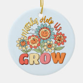 Fehler helfen uns zu wachsen - spielerisches, flor keramik ornament (Vorne)