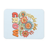 Fehler helfen uns zu wachsen - spielerisches, flor magnet (Horizontal)