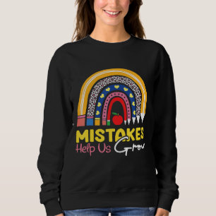 Fehler helfen uns, zuerst wieder zum Schulschüler Sweatshirt