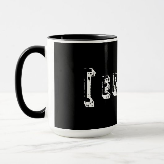 Fehler in Schwarz Tasse (Links)